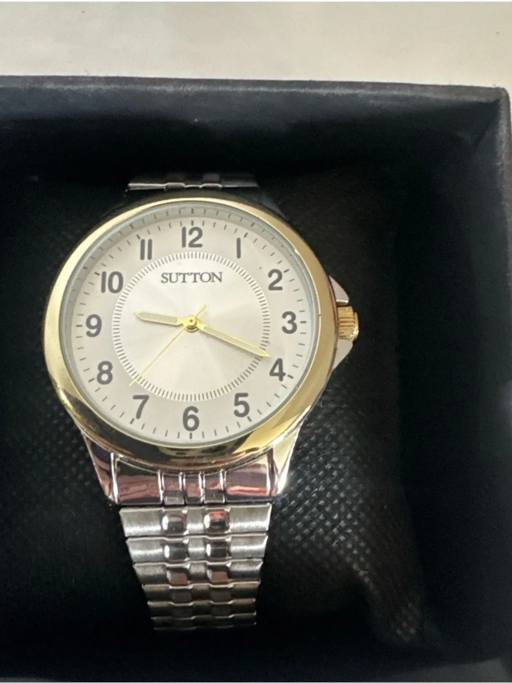 Sutton Quartz Watch Men Analog Stretch Band